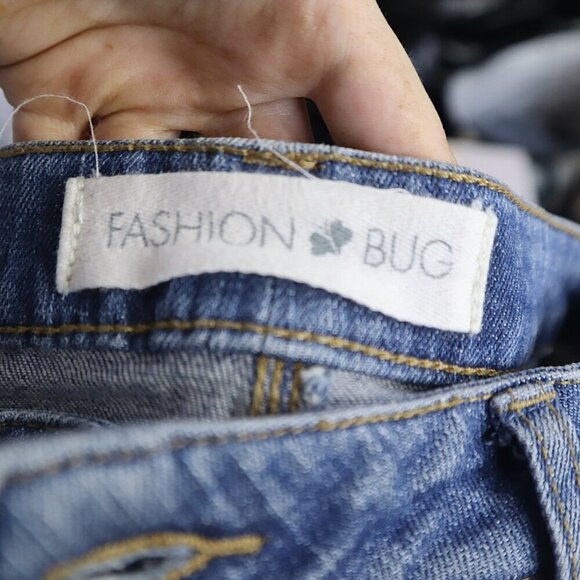 MED WASH JEANS 12 Fashion Bug Bootcut Classic Y2K Vintage 90s Work Casual Denim - Picture 5 of 8